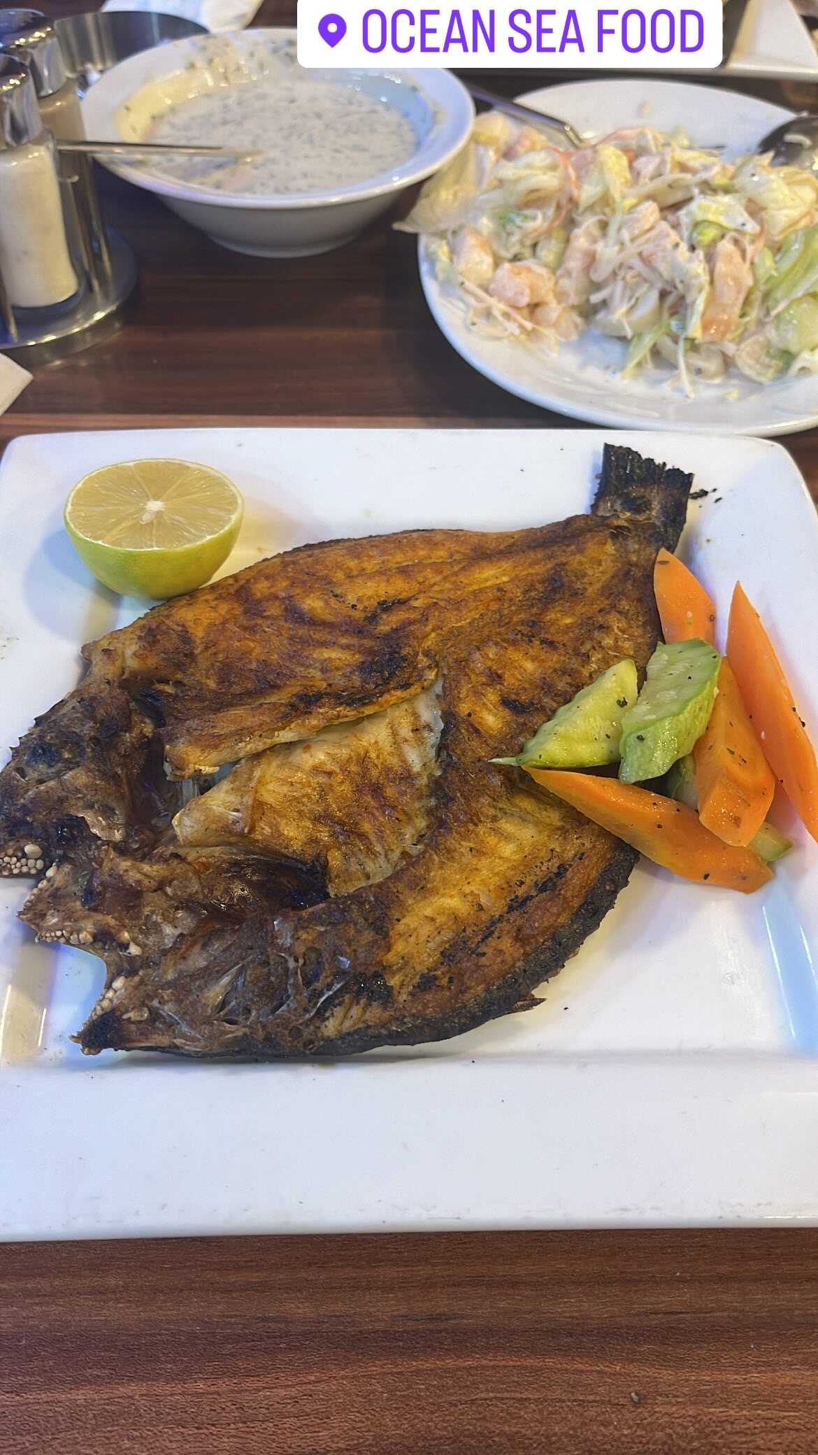 A meal during the Jordan journey