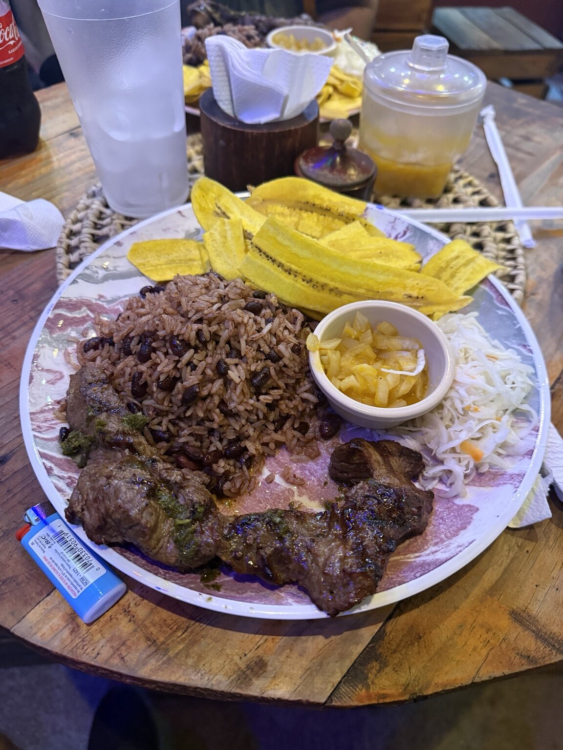 A local meal during the Nicaragua journey